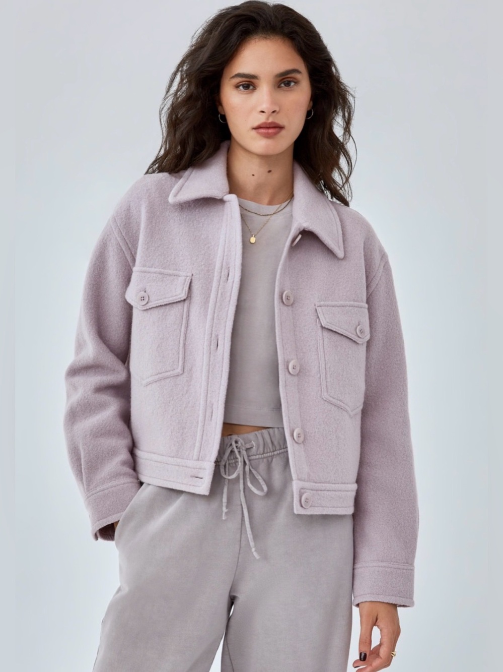 DEX wool blend lavender jacket